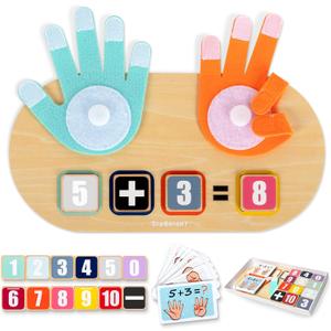 TOP BRIGHT Preschool Learning Toys for Toddlers 2-4, Montessori Toys for 3-5 Year Old Boys Girls Birthday Gifts, Educational Math Manipulatives Number Counting Blocks