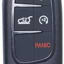 MechanMagic Smart Key Fob Remote Replacement Fits for Jeep Cherokee 2014 2015 2016 2017 2018 2019 2020 2021 2022 GQ4-54T Keyless Entry Remote Start Control 68141580 433 MHz 5 Buttons