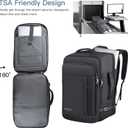 Gieury Carry On Backpack, 50L Travel Backpack, Luggage Backpack TSA Flight Approved Laptop Backpack for Men & Women, Large Expandable 40L Daypack Lightweight Business Weekender Bag, Black
