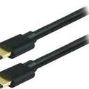 GE 15ft 4K HDMI 2.0 Cable with Ethernet, Gold-Plated Connectors, Black,