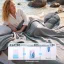 Bedsure 100% Cotton Muslin Blanket King Size for Bed - 4-Layer Breathable and Lightweight Thin Soft Summer Gauze Muslin Blanket for Adults, Grey, 108x90 Inches
