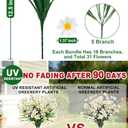 12 Bundles Artificial Daisy Flowers for Outdoors Summer Decor, UV Resistant Fake Cemetery Flowers Faux Plastic Greenery Shrub Plants for Outside Home Gardens Porch Planter Memorial Day Dcor(White)