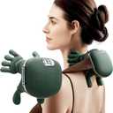 Neck Massager with Heat, Electric Shiatsu Neck and Shoulder Massager with Fingers - Use 5V/2A Standard USB Charger Only