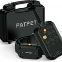 PATPET Dog Training Collar with Remote(3/4 Mile) - E Collar for Dogs Training, Rechargeable Electric Collar for Medium Large Dogs IPX7 Waterproof (15-140 lbs) Black Forest