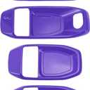 1 Set Interior Door Handle Bowl Cover Trims for Jeep Wrangler JL JLU 18-24 for Jeep Gladiator JT 2 Door 4 Door Inside Door Handle Bezel Cover Protector ABS Purple