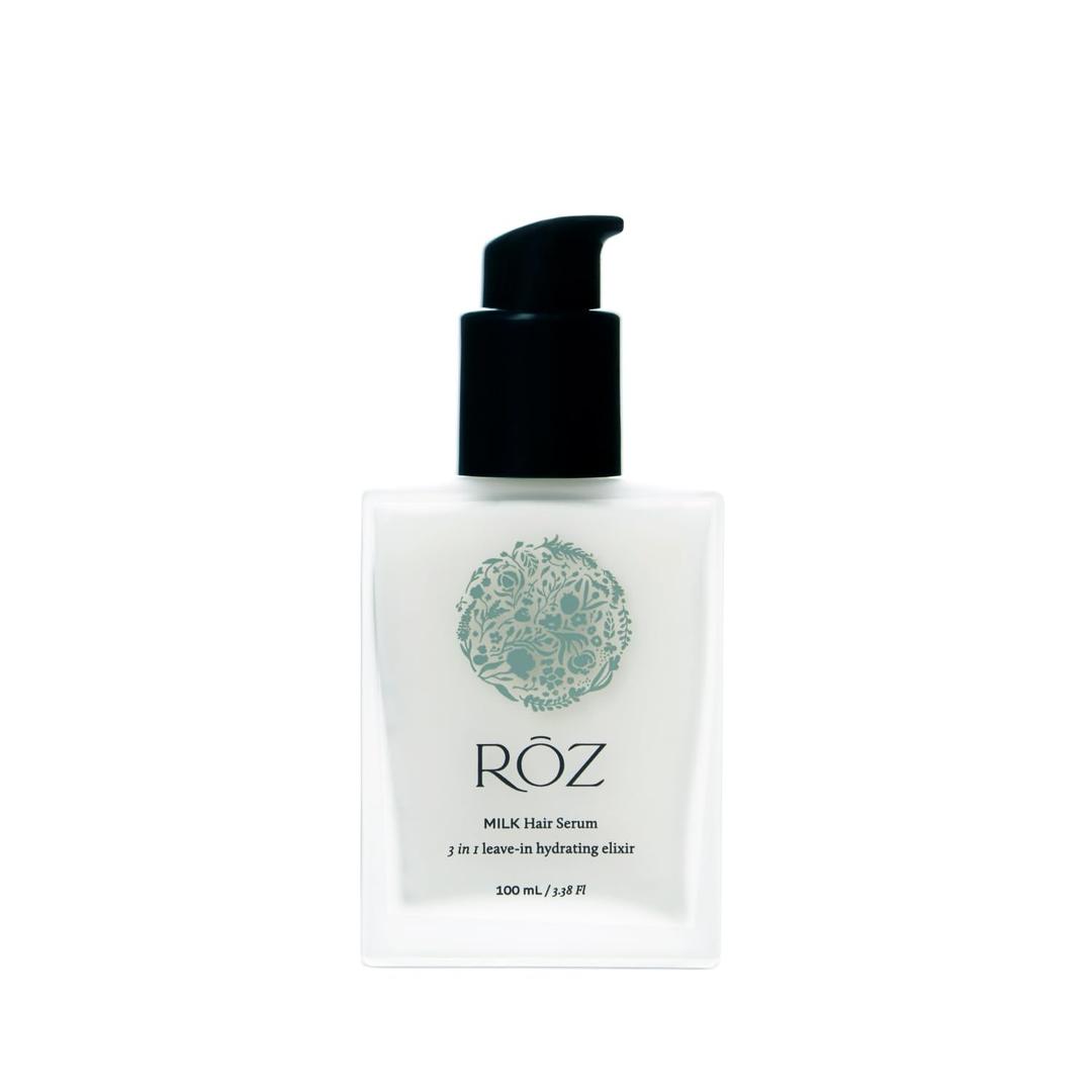 RZ Milk Hair Serum - Versatile 3-in-1 Leave-In for All Hair Types, Hydrates & Smooths, Frizz-Free Styling, Rich in Natural BotaniComplex, Silicone-Free & Vegan. 3.4 fl. oz. / 100 ml
