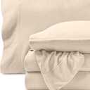 Bare Home Super Soft Fleece Sheet Set - Full Size - Extra Plush Polar Fleece, No-Pilling Bed Sheets - All Season Cozy Warmth (Full, Sand)