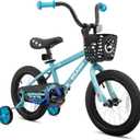 KEANO Cervine 14 16 20 Inch Kids Bike for Boys Girls Ages 3-10 Years, 14 16 Inch Toddler BMX Bikes with Training Wheels and Basket, 20 in Children Bicycles with Kickstand (Blue)