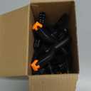 12 Pack Plastic Spring Clamps, 3.5inch Small Heavy Duty Clips for Crafts, Backdrop Stand, Woodworking, Photography Studios (Black)