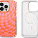 Sonix Case for iPhone 15 Pro | Compatible with MagSafe | 10ft Drop Tested | Checkered | Checkmate Pink