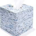 Tissue Box Cover With Mother Of Pearl Inlay