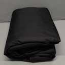 ULTCOVER 600D Tough Canvas Heavy Duty Square Patio Table and Chairs Cover - Waterproof Outdoor General Purpose Furniture Covers 94 inch, Black