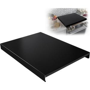 Gas Noodle Board Stove Cover: Mineye Gas Stove Top Cover Stainless Steel, Gas Stove Cover Board for Gas and Electric Stove Range Expanding Kitchen Space, Black, Large Size 30"x 22"x2.6"