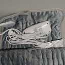 Deepsoon Heating Pad,Electric Heating Pads for Back,Neck,Abdomen,Moist Heating Pad for Shoulder,Knee,Arms,Legs,Dry/Moist Heat & Auto Shut Off,Christmas Gifts for Men and Women,Light Gray,24x12 Inch