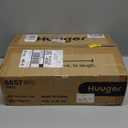 Huuger White Dresser with 5 Drawers & Charging Station, Tall Dresser for Bedroom, Tall Night Stand with PU Leather Finish, Open Shelf, Nightstand for Bedroom, Closet, Hallway, Entryway