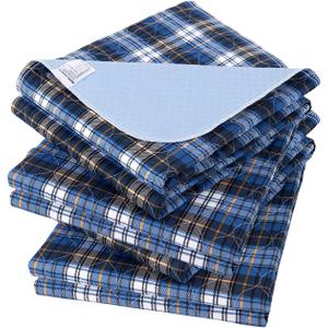 Non-Slip Bed Pads for Incontinence Washable (18" x 24"|3 Pack),Waterproof Bed Pads, Kids Washable Incontinence Bed Pads for Kids Adults,Dog,Kids (Blue)