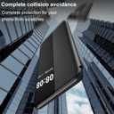 for Samsung Galaxy A35 Case Flip Leather Cover Clear S-View, for Samsung A35 Phone Case Smart Window Hard Flip Shockproof Protective Cover for Samsung 5G A35 Case Clear View (Black)