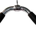 Lat Cable Machine Attachment Curl Pulldown Barbell Revolving Bar, Multi-Exerciser Cable Attachment, Solid Steel Tricep Press Down Bar with Rubber Handgrips & Revolving Hanger