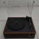 Vinyl Record Player with Speakers Vintage Turntable for Vinyls Records Belt-Driven Turntables 3-Speed Bluetooth Playback Headphone AUX RCA Line LP Vinyls Players for Sound Enjoyment Retro Brown
