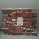 Commomy 3D Brick Wall Panels Peel and Stick - 12 pcs of 22.8" x 11.8" - Thin & UrltraLight Red Brick Wallpaper Stick on Tile for Kitchen, Bedroom, Living Room,TV Background,RV(Covers 22.48 sq.ft)