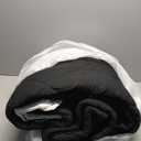 Newspin Queen Comforter Set Black - Bed in a Bag Queen Size 8 Pieces, All Season Bed Set, Fluffy Comforter Set with Sheets, Sheet Set Quilt Blanket, Pillowcases & Shams & Bed Skirt