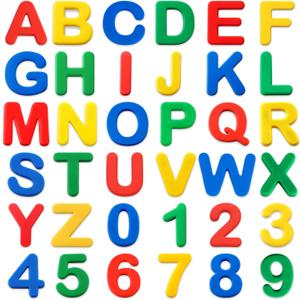 Silicone Alphabet Magnetic Letters and Numbers Set, 36 PCS Educational Multicolor ABC Fridge Magnets  Durable, Fun Learning Toy for Early Childhood