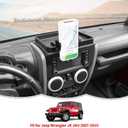 RT-TCZ Cell Phone Holder Dash Mount Holder with Storage Box Bracket Center Console Interior Accessories for Jeep Wrangler JK JKU 2007-2010