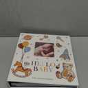 Lanpn Baby Photo Album 4x6 600 Pockets, Linen Cover Photo Book Newborn Bebe Album Memory Book with Front Window Holds 600 Horizontal and Vertical Pictures Gift for Boy Girl Baby Shower Colorful