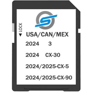 2025 Updated Navigation GPS SD Card Compatible with CX5 (2024-2025),CX90 (2024-2025),CX30/ 3 (2024),Maps US Mexico Canada