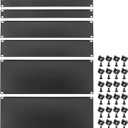 PATIKIL 6 Pcs 1U,2U,4U Blank Panel Metal Rack Mount, 19 Inches, Filler Panel Mount Spacer Rack Blanking Panel Kit for Enclosure Server Rack Cabinet Black, 19 inches x 7 inches x 0.05 inches