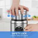 Secura Brands Electric Coffee Grinder for Coffee Beans, Spices, Herbs Adjustable Coarse to Fine Setting for 12 Cup Capacity with 1 Removable Stainless Steel Bowl, Ideal for Home Use, RV