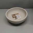 OAKOA Concrete Fruit Bowl for Kitchen Counter - Large Decorative Bowls for Home Decor - Modern Key Bowl for Entryway Table - Pedestal Bowl for Keys (Gray)