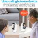 Video Call Security Camera Indoor, Nanny Camera Baby Camera Pet Camera,2-Way Video Call,2-Way Audio, 360Pan/Tilt WiFi Camera for Home Security, Motion Tracking, 1080P 2.8 inch HD Screen,Night Vision