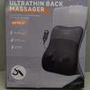 Back Massager, Rolling Up and Down Back Massager with Heat, Back Massage 4D Kneading for Pain Relief Deep Tissue, Ultrathin Shoulder Massager Gift for Women Men Parents Christmas