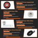 4392067 Dryer Repair Kit and W10837240 Dryer Idler Pulley Fit for Whirlpool Maytag Admiral Kenmore Dryer - Bravos Dryer parts and Duet Dryer Parts Compared to # 4392067VP 80047 587637 by Funmit
