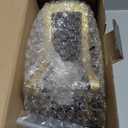 Christmas Tree Topper with 32.8FT Warm Light Cord and 6 Projection Modes, Christmas Star Tree Topper Built-in LED Rotating Projector Lights, 3D Glitter Christmas Tree Decorations (Gold)