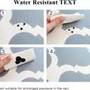 OTOSTAR Set of 4 Waterproof Throw Pillow Covers 18x18 Inch Farmhouse Geometric Square Pillow Cases for Couch Patio Furniture Balcony Garden Outdoor DecorationGeometry70-Grey