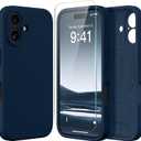 Magnetic for iPhone 16 Plus Case, Compatible with MagSafe, [Full Camera Protection][Screen Protector] Silicone Shockproof Protective Phone Case for iPhone 16 Plus 6.7", Cobalt Blue