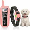 Mini Small Shock Collar for Small Dogs 5-30lbs, Ultra-Light & Thin 2000FT Dog Training Collar with Beep & Vibration & Safe Gentle Shock，IPX7 Waterproof,Pink