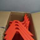 4 Pack Premium 11" H Plastic Stackable School Chairs, Toddler and Kids Chair for Daycare, School, Outdoor, Home - Red