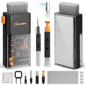 Keyboard Cleaner Laptop Cleaning Kit, All-in-One Keyboard Cleaning Kit, Laptop Cleaner Tool for MacBook iPad iPhone Computer, Portable Electronics Brush Tool for Tablet PC Camera Lens Earbuds Monitor