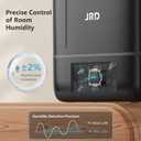 JRD Humidifiers for Bedroom, Ultrasonic Humidifier 4L for Large Room, Cool Mist Top-Fill, 40H Run, 12H Timer, 360 Nozzle, Aroma Diffuser, 7-Color Night Light for Home, Office, Baby, Pets, Plants