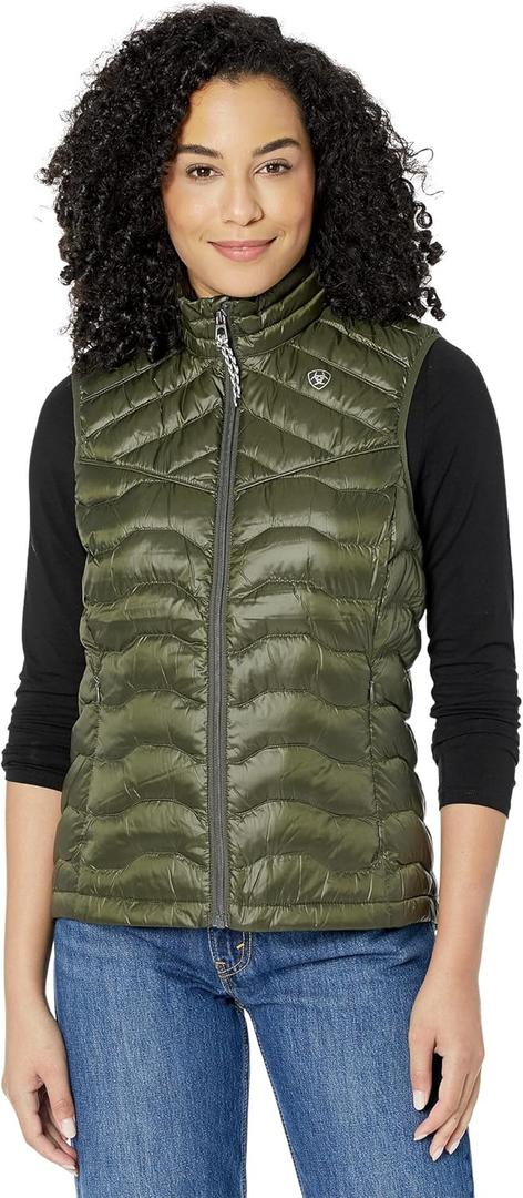 ARIAT Ideal Down Vest Iridescent/Forest Mist XS