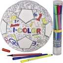 Franklin Sports iColor Kids Mini Football or Soccerball- Custom Color Youth JuniorBall with Markers Included - Design Your OwnBall