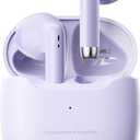 True Wireless Earbuds Purple Bluetooth 5.3 with Microphone for Working Out Noise Canceling Blue Tooth Ear Buds Deep Bass TWS Wireless Earphones with Charging Case in Ear Headphone for iPhone Android