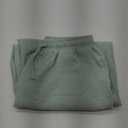 EVALESS Women's Summer High Waisted Baggy Pants Casual Ankle Length Trouser Slacks with Pockets (Medium, Clearly Aqua)