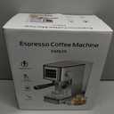 Espresso Machine, 20 Bar Compact Espresso Maker with Steam Milk Frother, Stainless Steel Coffee Machine with 57.5oz Removable Water Tank & LED Touchscreen Monitors for Latte, Gift for Coffee Lover (Silver)