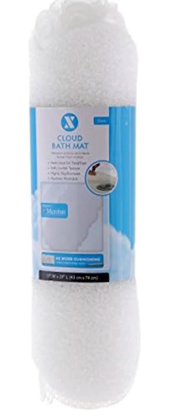 CLOUD BATH MAT WITH MICROBAN-CLEAR
