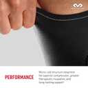 McDavid 402 Knee Support With Open Patella, Black, Large