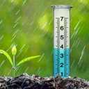 JMBay 7 inch Plastic Rain Gauge Replacement Tube, Freeze Proof and Crack Resistance Outdoor Rain Gauges Replacement Tube Plastic for Garden,Yard, Home, Best Rated, 2 pcs Tubes with 1 Clean Brush